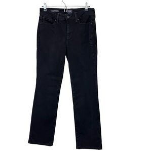 NYDJ Marilyn Straight Jean - Black Denim Jeans